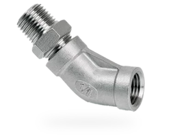 Codo 45° R1/4 M x Rp1/4 H