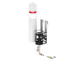 ANSCHLUSSTEILE SET STAR 500 Heavy Duty 1-fach Schutzgitter ohne Schlauch