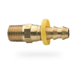 Hose connector 3/8" NPT male for hose iØ 1/2" push on