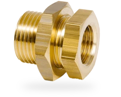 Raccord passe-cloison G3/8e x G1/4i<br /> 