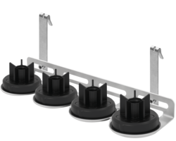 4 point standard duty cage hanger bracket 304SS with support flange per point