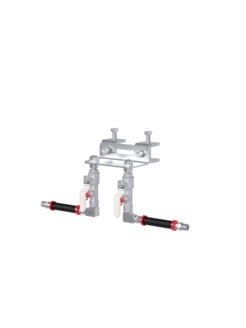 INSTALLATION KIT CLASSIC, FUTURA, FLEX, NOVA Standard Duty 2-point 30 mm (1.18 inch) beam clamp mount incl. 6 ft hose