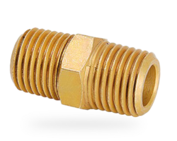 Hexagon-nipple 1/4" NPT male