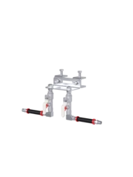 INSTALLATION KIT CLASSIC, FUTURA, FLEX, NOVA Standard Duty 2-point 30 mm (1.18 inch) beam clamp mount incl. 6 ft hose