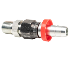 Hose end 3/8 ID hose to 9/16 JIC female swivel and nipple 1/4 BSP male to 9/16 JIC male