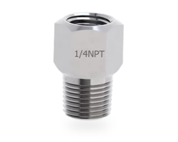 Manguito de reducción 1/4" NPT M x G1/4 F