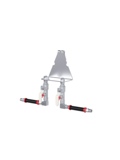 SET DE MONTAJE CLASSIC, FUTURA, FLEX, NOVA<br /> Standard Duty para 2 puntos<br /> con soporte colgador