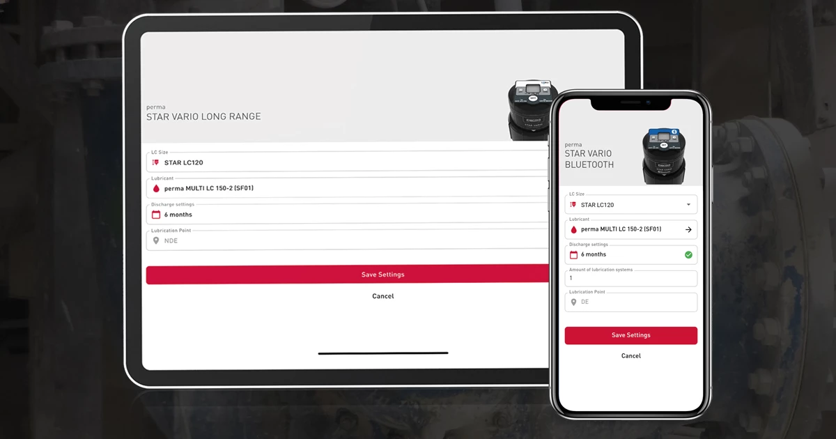 lubrication monitoring system dashboard with real time data