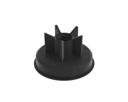 Flange support with integrated cover clip
