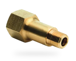 Extensão 2 polegadas 1/8" NPT macho x 1/4" NPT fêmea