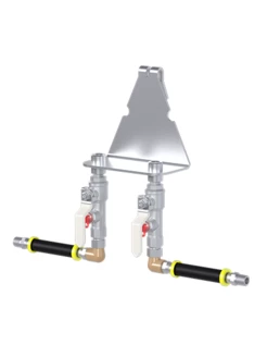 KIT DE INSTALAÇÃO CLASSIC, FUTURA, FLEX, NOVA Standard Duty - Suporte de fixação para gaiola com 2 pontos, inclui mangueira de 6 pés