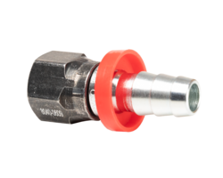 Hose end 3/8 ID hose to 9/16 JIC female swivel