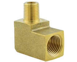 Angle 90° 1/8" NPT Male x G1/4 Female (Br)