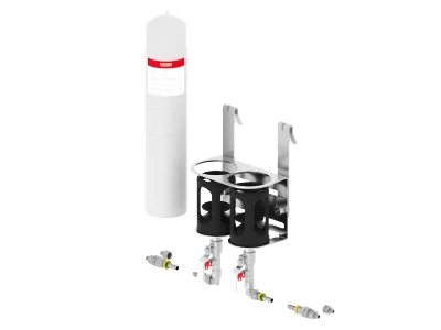ANSCHLUSSTEILE SET STAR 500 Heavy Duty 2-fach Schutzgitter ohne Schlauch