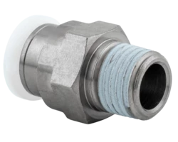Conector para tubo R1/4 M para tubo Ø ext. 3/8"