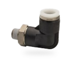 Tube connector 90° 1/4" NPT M for tube oØ 3/8"