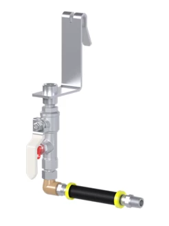 KIT DE INSTALAÇÃO CLASSIC, FUTURA, FLEX, NOVA Standard Duty - Suporte de fixação para gaiola com 1 ponto, inclui mangueira de 3 pés