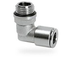 Conector para tubo 90° G1/8&nbsp;macho rotativo, para tubo Ø 6&nbsp;mm