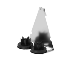 2 point standard duty cage hanger bracket 304SS with support flange per point