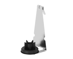 1 point standard duty cage hanger bracket 304SS with support flange