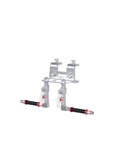 INSTALLATION KIT CLASSIC, FUTURA, FLEX, NOVA Standard Duty 2-point 65 mm (2.56 inch) beam clamp mount incl. 6 ft hose