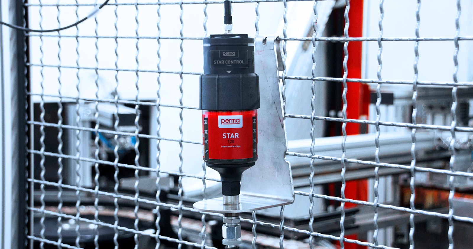 a wired automatic lubrication system instaled in an automotive factory