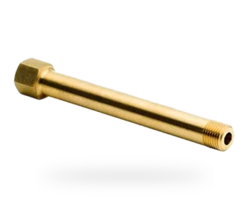 Extensão 6 polegadas 1/4" NPT macho x 1/4" NPT fêmea