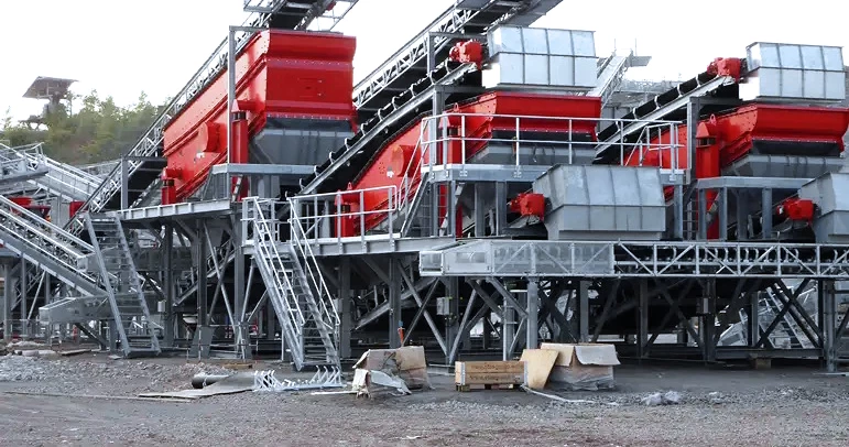 heavy machinery in a steel plant