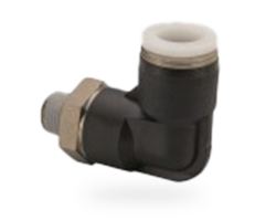 Tube connector 90° 1/8" NPT M for tube oØ 3/8"