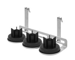 3 point standard duty cage hanger bracket 304SS with support flange per point