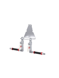 SET DE MONTAJE CLASSIC, FUTURA, FLEX, NOVA<br /> Standard Duty para 2 puntos<br /> con soporte colgador