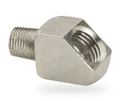 Angle 45° 1/8" NPT male x 1/4" NPT female