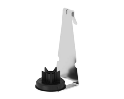 1 point standard duty cage hanger bracket 304SS with support flange