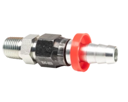 Hose end 3/8 ID hose to 9/16 JIC female swivel and nipple 1/4 BSP male to 9/16 JIC male