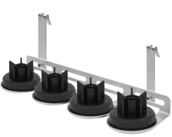 4 point standard duty cage hanger bracket 304SS with support flange per point