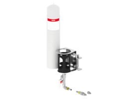 ANSCHLUSSTEILE SET STAR 500 Heavy Duty 1-fach 65 mm Montageklemme ohne Schlauch