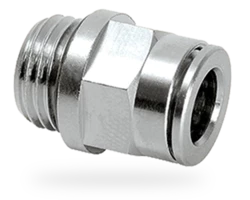 Conector de tubo G1/4 macho para tubo Ø externo 8 mm, reto