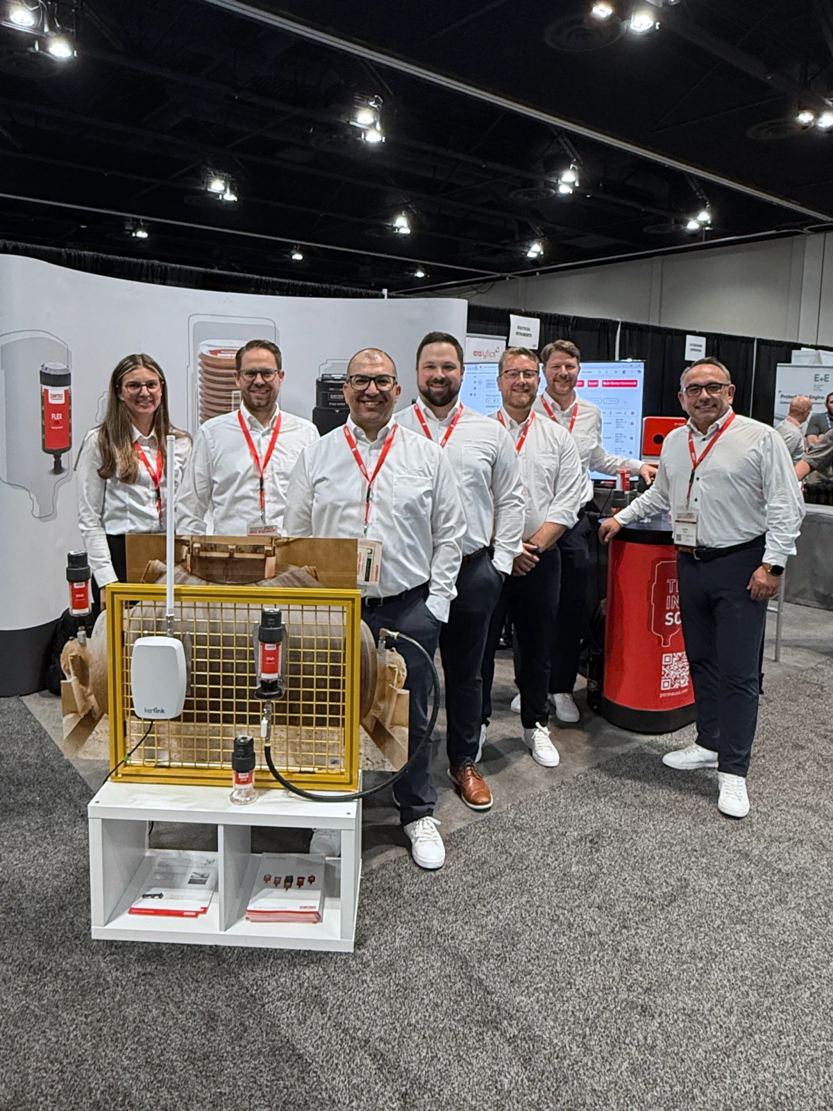 The perma USA team showcasing their innovative connected solution at the 2025 Reliable Plant Conference and Expo.