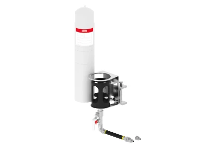 MONTAGE SET STAR 500 Heavy Duty 1-fach 65 mm Montageklemme mit 3 m Schlauch