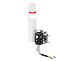 MONTAGE SET STAR 500 Heavy Duty 1-fach 65 mm Montageklemme mit 3 m Schlauch