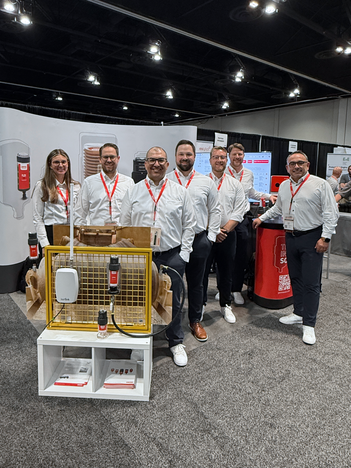 The perma USA team showcasing their innovative connected solution at the 2025 Reliable Plant Conference and Expo.