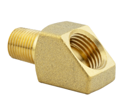 Angle 45° 1/8" NPT Male x G1/4 Female (Br)