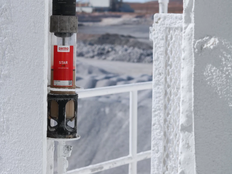 perma STAR VARIO 500 cc single point lubricator remote mounted