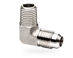 90 deg elbow 9/16 JIC male to 1/4 BSPT male 316SS