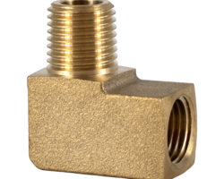 Angle 90° 1/4" NPT Male x G1/4 Female (Br)