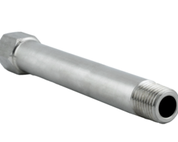 Extension 4 inch 1/4" NPT Male x G1/4 Female (SS)