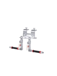 INSTALLATION KIT CLASSIC, FUTURA, FLEX, NOVA Standard Duty 2-point 65 mm (2.56 inch) beam clamp mount incl. 6 ft hose