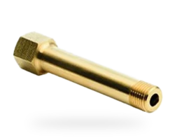 Extensão 4 polegadas 1/4" NPT macho x 1/4" NPT fêmea