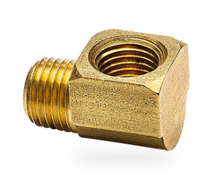 Angle 90° 1/4" NPT male x 1/4" NPT female square